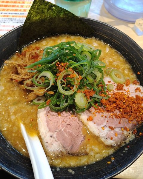 「味噌らーめん+青ネギ」@中華そば 結。の写真