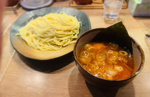 「味玉辛味Ｗつけ麺（中￥960）」@つけ麺屋 ごんろく 両国店の写真