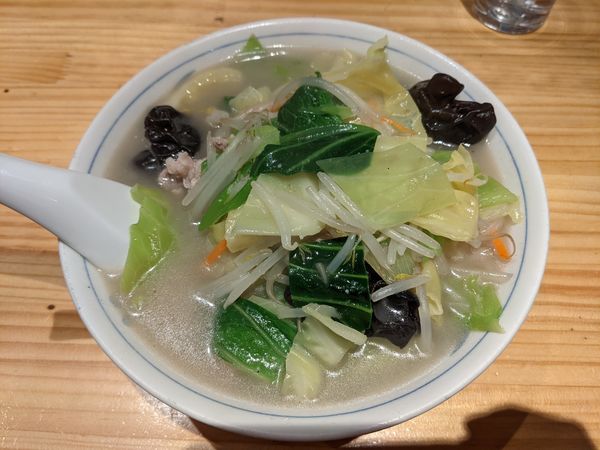 「タンメン(太麺)：750円」@石の家の写真