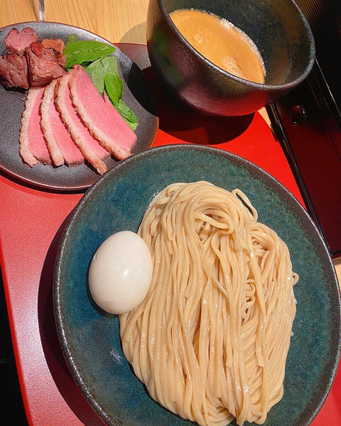 「特製紀州鴨白湯つけめん」@鴨中華そば 楓の写真