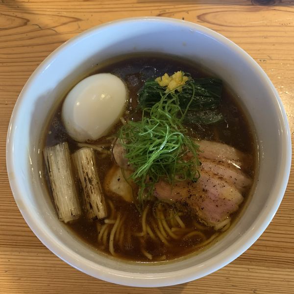 「特製合鴨の中華そば　醤油」@麺処 図鑑の写真