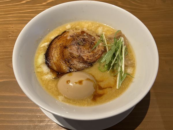 「期間限定第７弾！鯛骨スパイシー味噌らぁ麺」@鯛骨らぁ麺 あぐらの写真