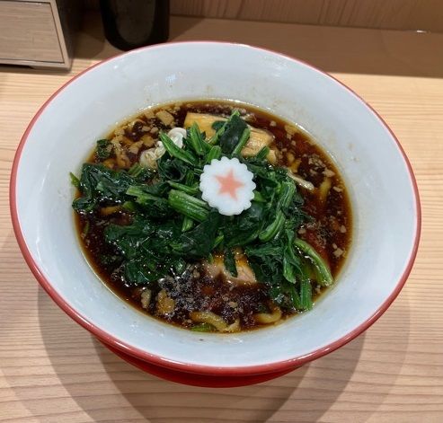 「ほうれんそうそば　900円。」@横濱中華そば 上星商店の写真