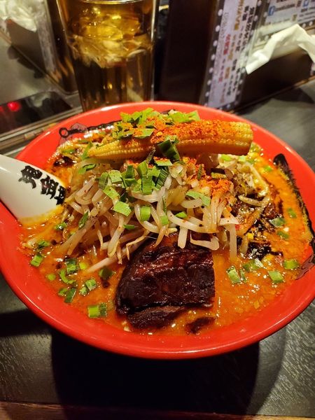 「もやしカラシビ味噌らー麺」@カラシビ味噌らー麺 鬼金棒 池袋店の写真