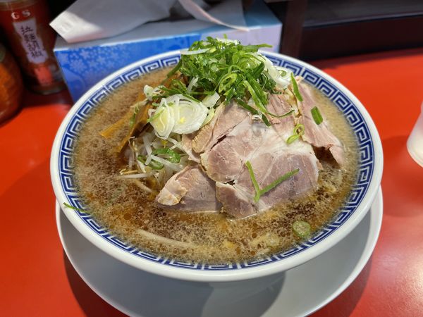 「ラーメン 麺硬め＋モヤシ多め」@中華そば 大河の写真