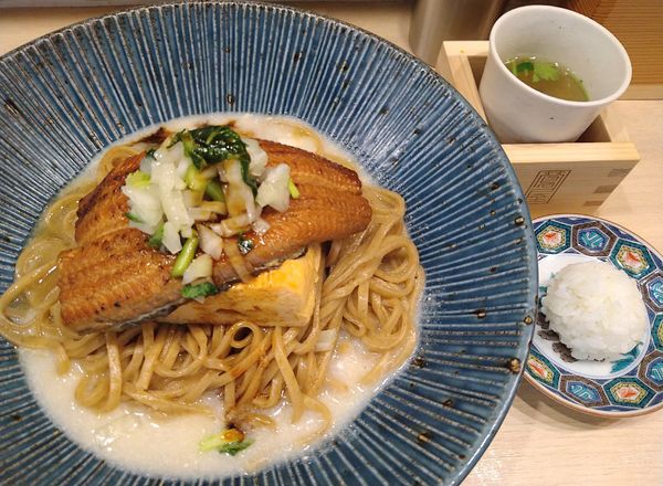 「【限定】和麺 『四万十うなぎ』の錦糸ラーメン ￥1300」@鶯屋の写真