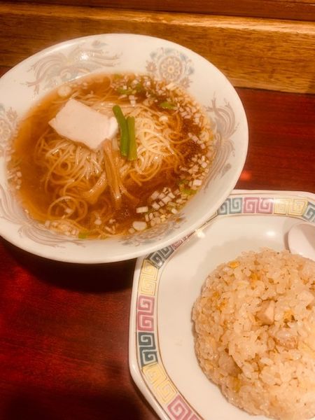 「ラーメン・半チャーハンセット 730円」@ミッキー飯店の写真