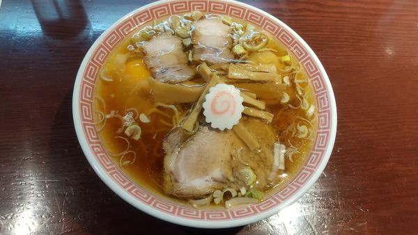 「月見中華そば850円」@中華そば えもとの写真