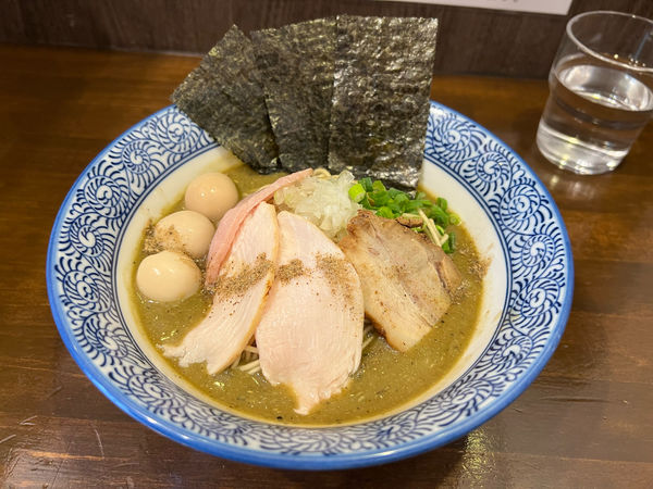 「特製濃厚煮干し中華そば」@煮干し中華蕎麦 山崎の写真