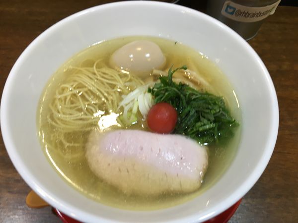 「細麺味玉おおば斗志雄」@ラーメンハウス ブレーンバスターの写真