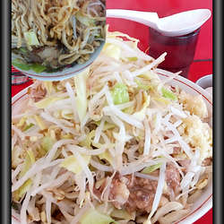 小ラーメン野菜ニンニクアブラ増