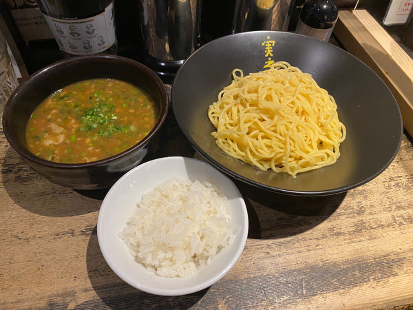 「かれーつけ麺🍜🥢(サービスライス🍚)」@かれー麺 実之和 六本木店の写真