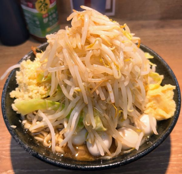 「小（豚２枚・350ｇ）+うずら」@麺屋 浜一の写真