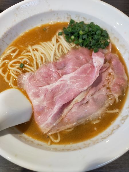 「車海老蕎麦＋ガーリックシュリンプバターの和え玉」@弘明寺丿貫の写真