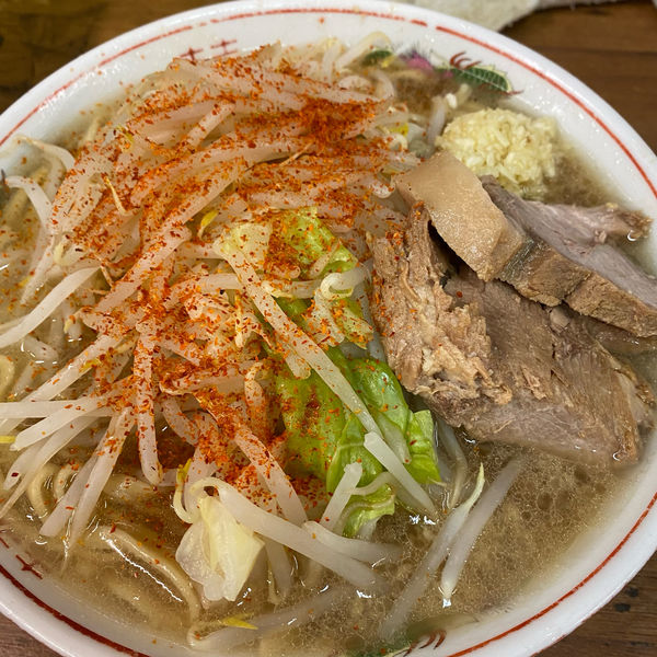 「小　カタメカラメニンニク」@ラーメン二郎 品川店の写真