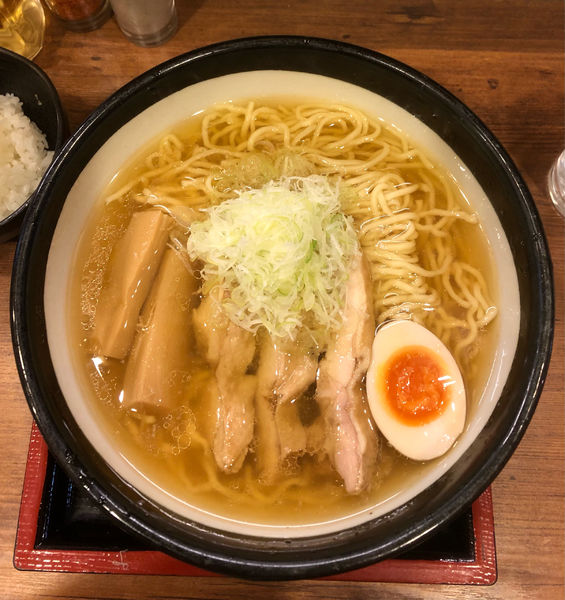 「温かい肉中華大盛（￥750+100）」@肉そば家 笑梟の写真