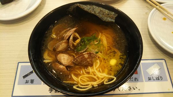 「あさりバター醤油ラーメン」@はま寿司 つくば研究学園店の写真