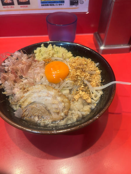 「ミニまぜそば　豚1  麺200」@麺屋 桐龍の写真