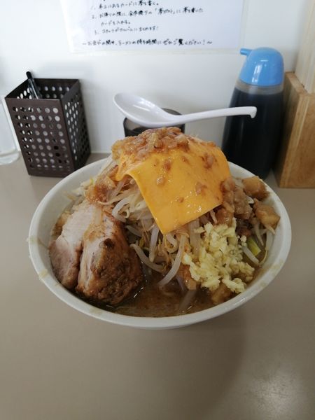 「ミニラーメン(150gチーズ)」@夢を語れ 山梨の写真