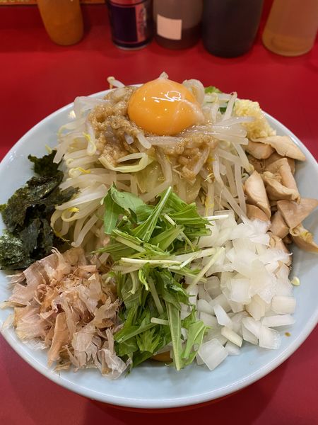 「まぜそば」@自家製麺 酉の写真