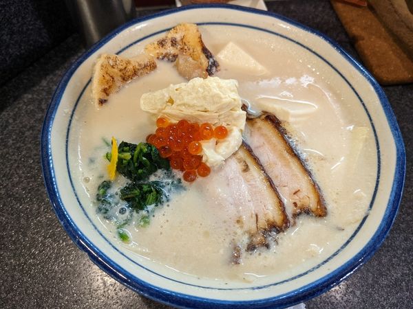 「三くの日限定　薫る豆乳三」@烈志笑魚油 麺香房 三くの写真