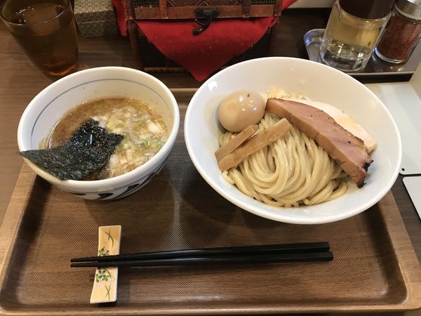 「大山鶏のつけめん 900円＋クーポン味玉」@つけめん さなだの写真