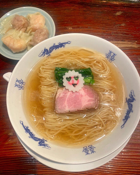 「中華そば 肉2個海老2個」@中華蕎麦にし乃の写真