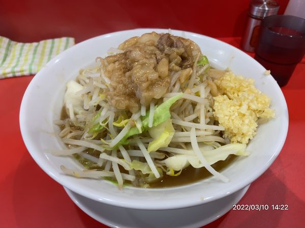 「ラーメン小 300g」@ラーメン ノックアウトの写真