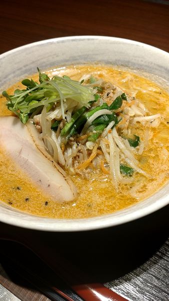 「味噌ラーメン880円+Aセット320円（両方税込価格）」@らーめん 伎なりの写真