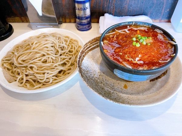 「どて辛つけめんあつもり　辛さ控えめにんにく少なめ」@どてちんⅢの写真