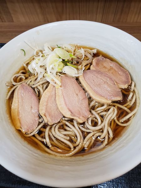 「鴨そば」@濱そば 大船店の写真
