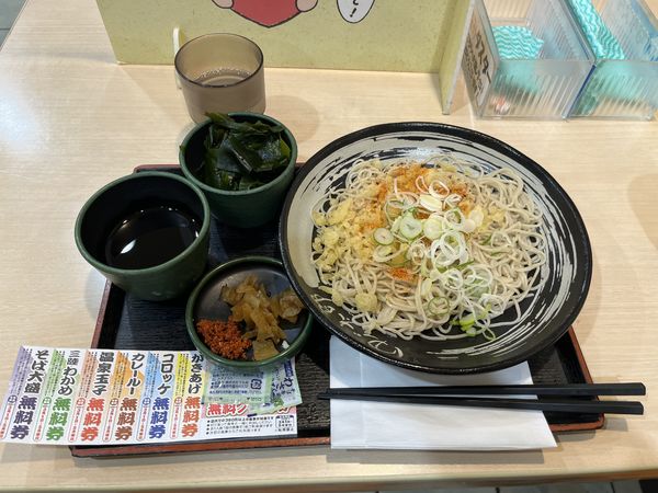 「もりそば360円 わかめ0円」@ゆで太郎 淡路町店の写真