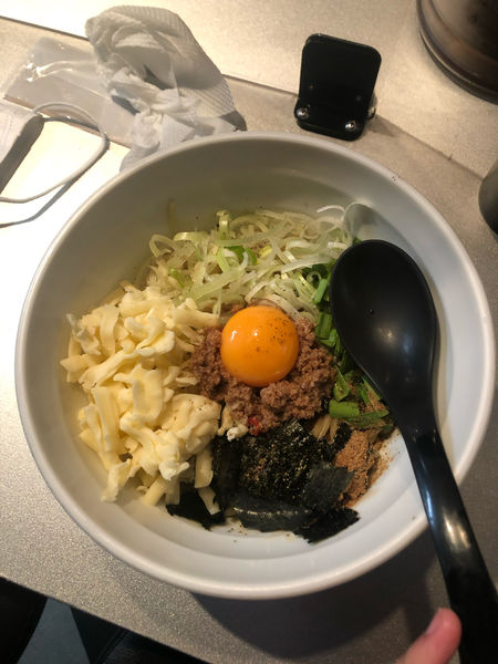 「まぜそば (650円)」@天雷軒 神谷町の写真