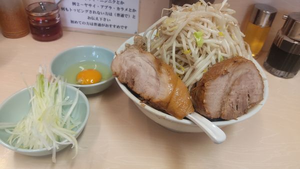 「ラーメン　汁なし」@自家製ラーメン 大者の写真
