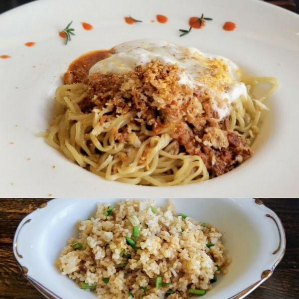 「タコのラグー担々麺￥1100 ＋ニラごはん ￥50」@担々麺 QUATRE EPICEの写真