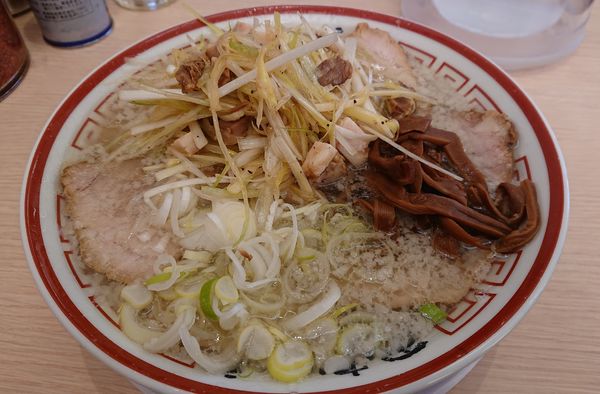 「肉そば ネギトッピング 少しコッテリ」@中華そば専門 田中そば店 三郷店の写真