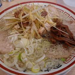 肉そば ネギトッピング 少しコッテリ