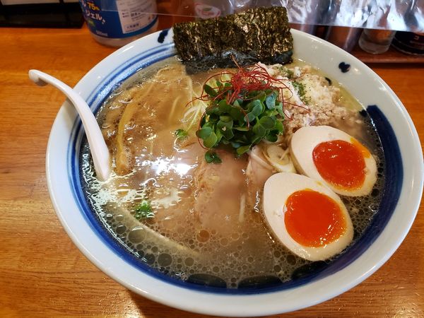 「塩鶏そば（特製」@麺屋 鶏口の写真