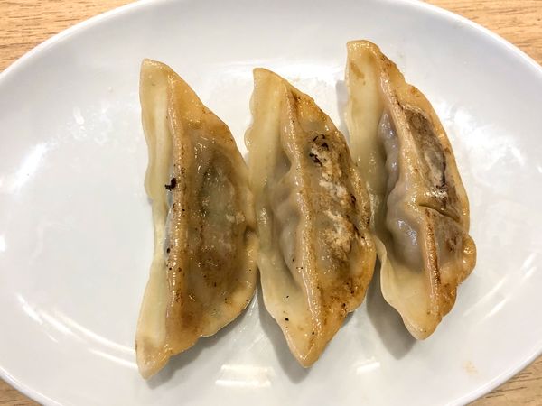 「焼餃子3個200円」@じげもんちゃんぽん 印西牧の原店の写真