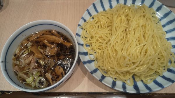 「つけ麺・中盛(¥650+50)」@肉厚わんたん麺と手作り焼売 ら麺亭 浅草支店の写真