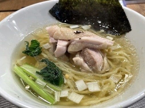 「昆布の塩らー麺¥850」@昆布の塩らー麺専門店 MANNISH 東日本橋店の写真
