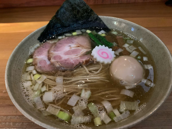 「だしそば塩　あじ玉」@だし・麺 未蕾の写真