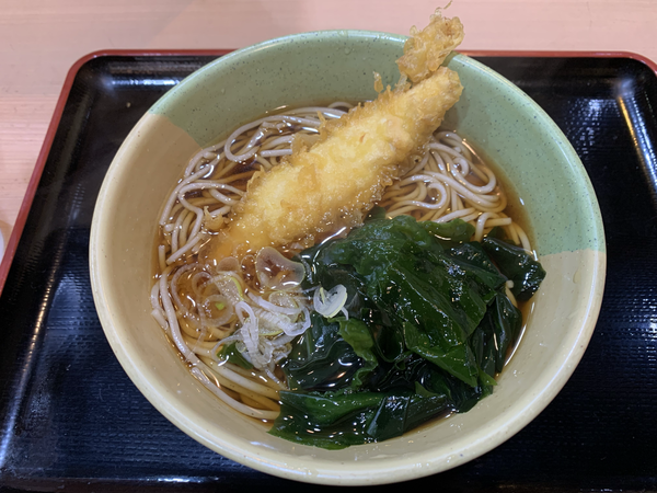 「ささみ天そば(420円)+わかめ(70円)」@そば処 ことぶきの写真