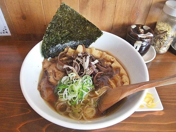 「あごだし醤油 メンマ」@らあめん一路の写真