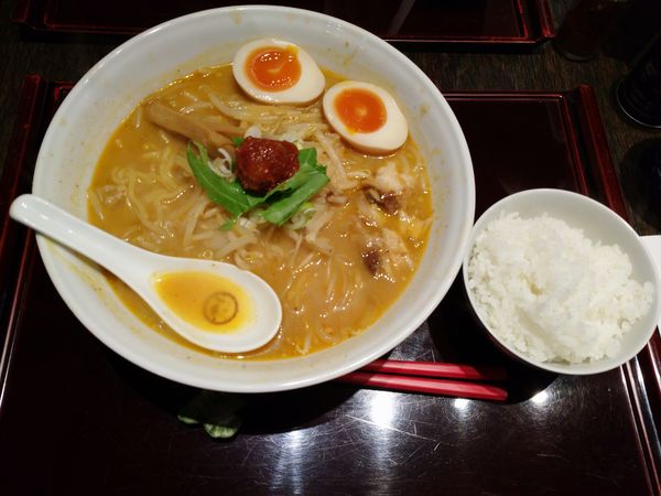 「みそ姫(840円)+味玉(110円)」@らーめん一会の写真