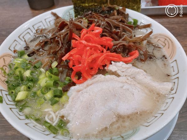 「ラーメン＋キクラゲ」@博多長浜らーめん 楓神の写真