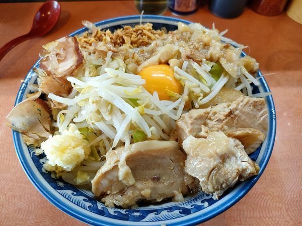 「汁なし」@自家製麺ラーメン 佐藤の写真