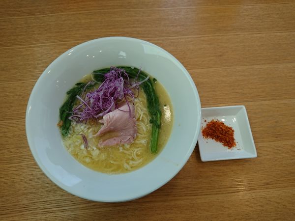 「限定 黄金鶏白湯ソルト 980円」@麺屋 一翔の写真