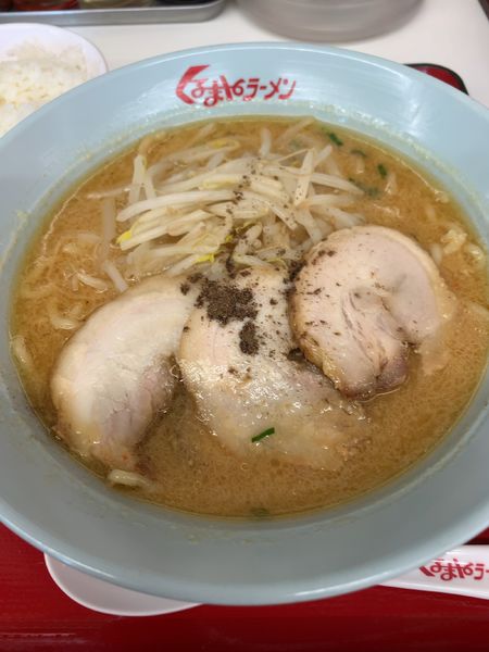 「味噌チャーシューメン3枚（900円）」@くるまやラーメン 飯能南町店の写真
