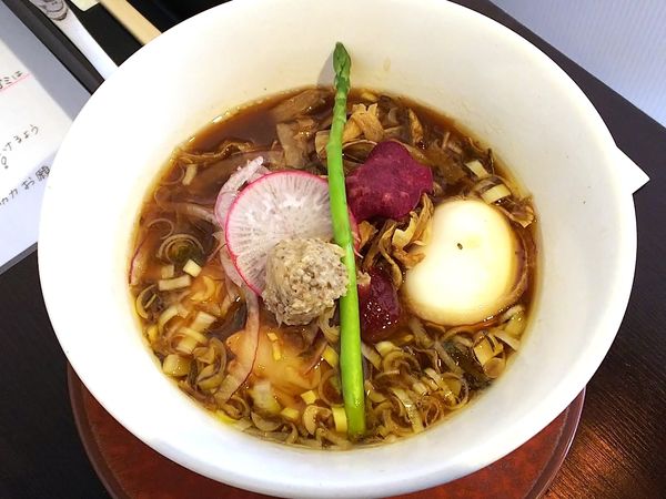 「醤油soba＋トリュフ味玉　1100＋170円」@sobabar Ciliegioの写真